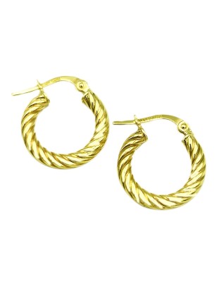 Earrings hoop gold K9