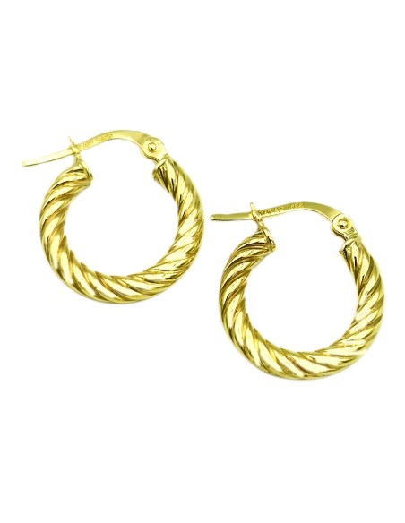Earrings hoop gold K9