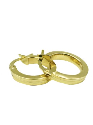 Earrings hoop gold K9 2