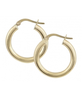 Earrings sleepers gold K9 mini 15mm