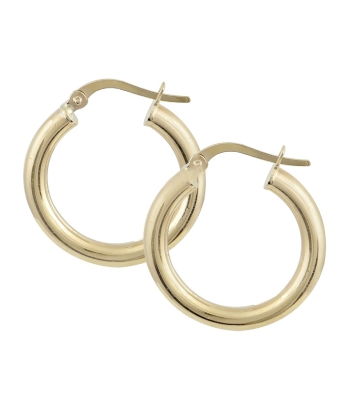 Earrings sleepers gold K9 mini 15mm