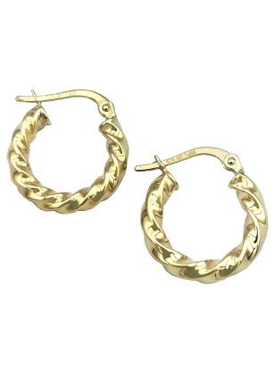 Earrings hoop gold K9