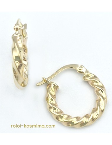 Earrings hoop gold K9