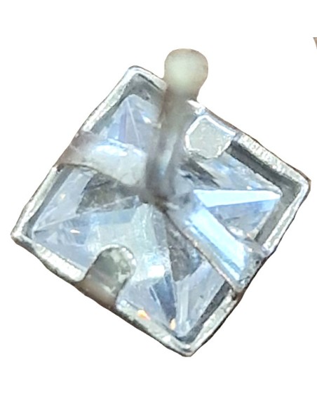 Earrings whitegold K14