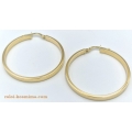 Earrings hoop gold K14 30mm