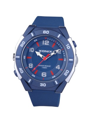 XONIX CAQ-003 με μπλε Λουράκι σιλικόνης & led φακό 42mm