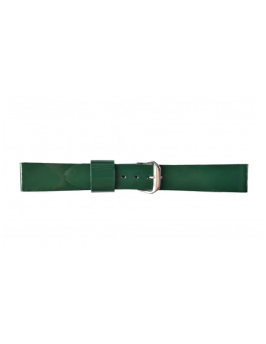 Leather Strap Green glossy varnished surface...
