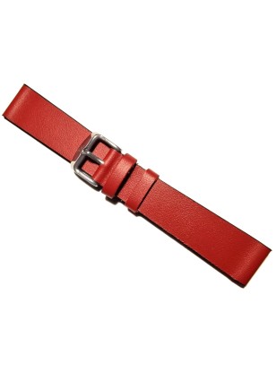 Λουράκι Δερμάτινο κόκκινο 18mm 2