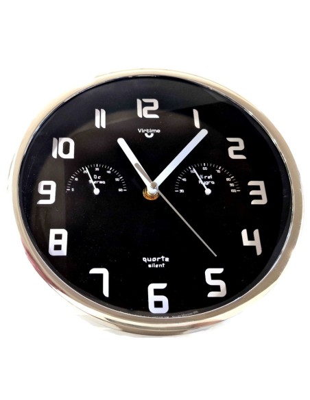 WALL CLOCK VIRTIME 1981/30 PLASTIC SILENT THERMO-HYDRO