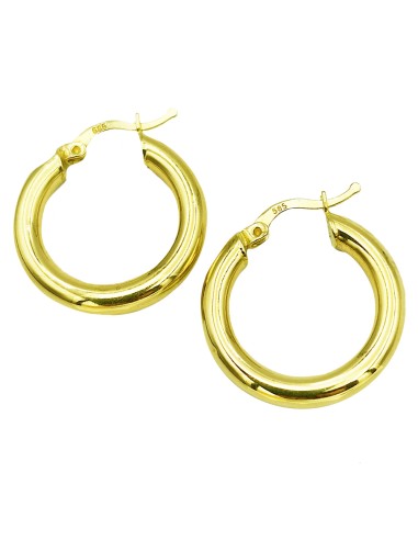 Earrings hoop gold K14 20mm