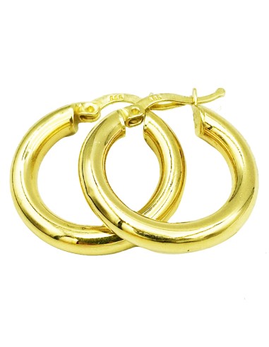 Earrings hoop gold K14 20mm