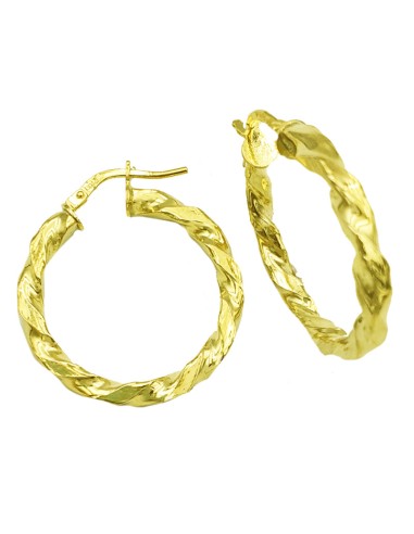 Earrings hoop Silver 925 goldplated