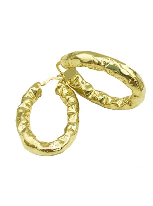 Earrings hoop Silver 925 goldplated 2