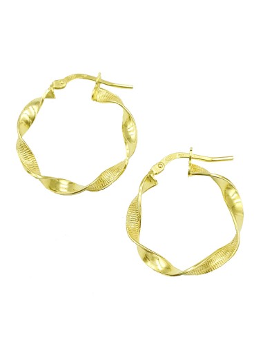 Earrings hoop Silver 925 goldplated