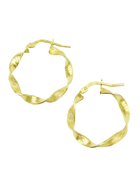 Earrings hoop Silver 925 goldplated