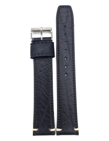 Leather Strap XL Black 22mm Tzevelion ART446L