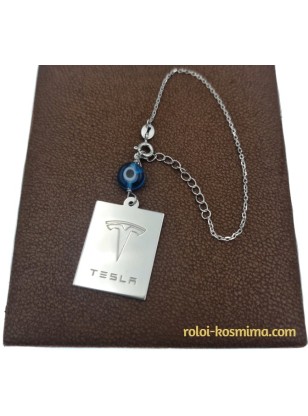 Car Amulet Silver 925 TESLA 2