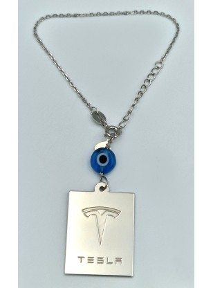 Car Amulet Silver 925 TESLA
