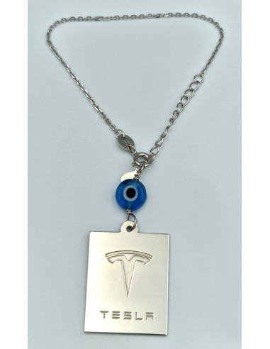 Φυλαχτό Αυτοκινήτου Ασημένιο 925 TESLA