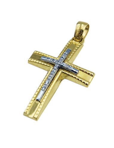 Cross Baptism gold K9