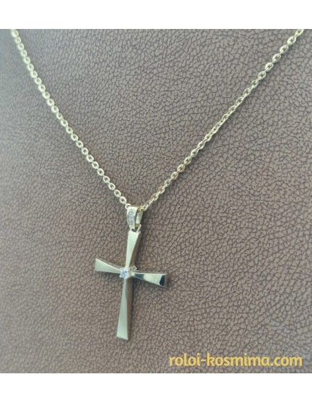 Cross Gold K14 shiny with center zircon