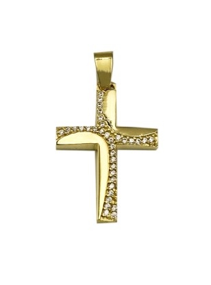Cross Baptism gold K14 2