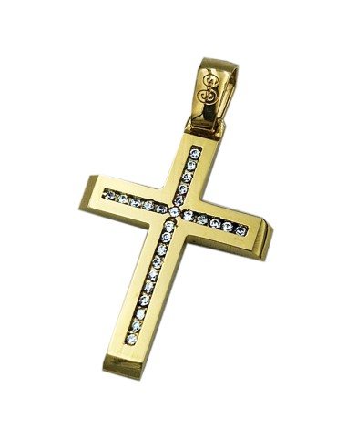 Cross Baptism gold K9