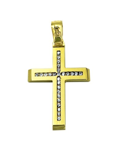 Cross Baptism gold K9
