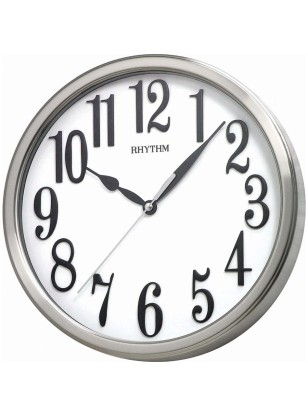 Ρολόι Τοίχου RHYTHM μεταλλικό με 3D νούμερα CMG442NR19