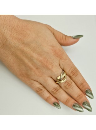 Ring gold K14 infinity 2