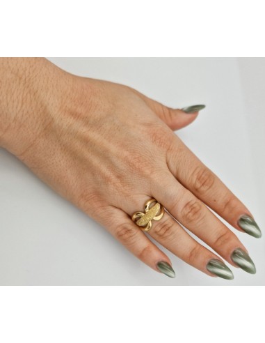 Ring gold K14 Knot