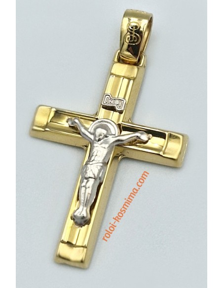 Cross Baptism gold K14