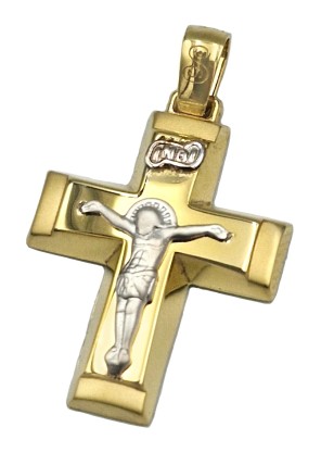 Cross Baptism gold K14