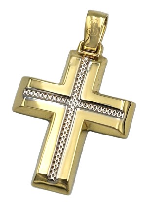 Cross Baptism gold K14