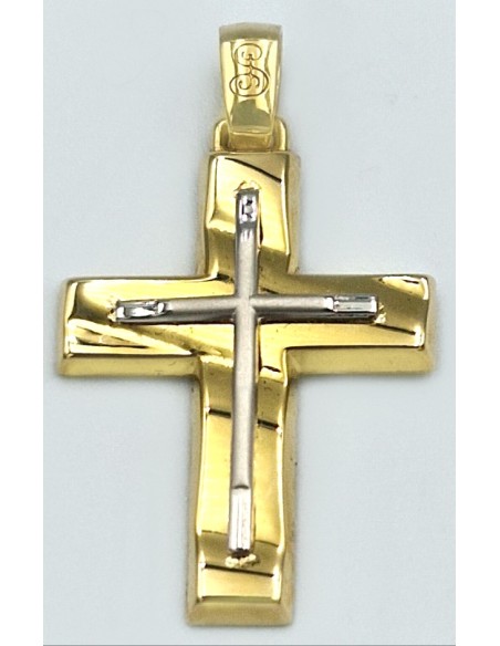 Cross Baptism gold K14