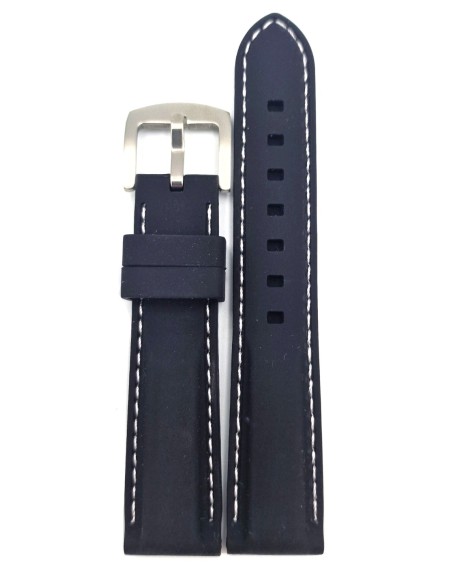 Silicon Strap Black 18mm & 20mm