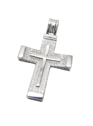 Cross Baptism Whitegold K14