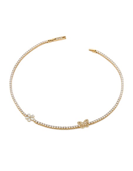 Κολιέ Ριβιέρα GUESS Ατσάλινo Lily JUBN05118JWYGT
