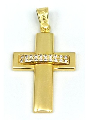 Cross Baptism gold K14 2