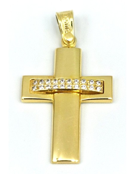 Cross Baptism gold K14