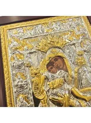 Silver icon 925 Mary 30x40cm 2