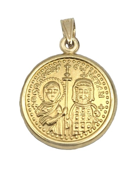Pendant Gold K9 ΕΝ ΤΟΥΤΩ ΝΙΚΑ twο sided