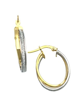 Earrings hoop gold 9K