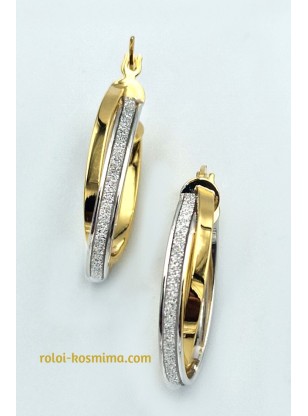 Earrings hoop gold 9K 2