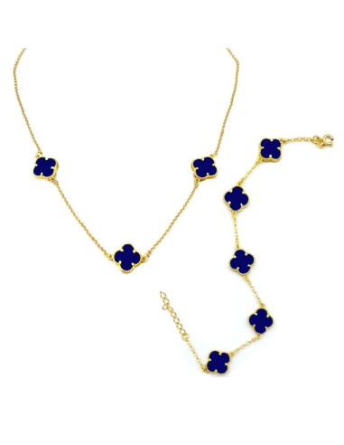 Set Silver 925 necklace & bracelet type Van Cleef