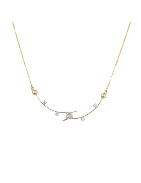 Necklace gold Κ14 branch