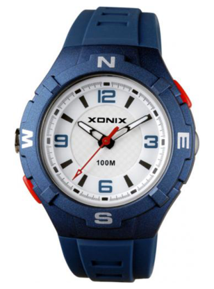 XONIX CAL-003 με Μπλε Λουράκι σιλικόνης & led φακό 42mm