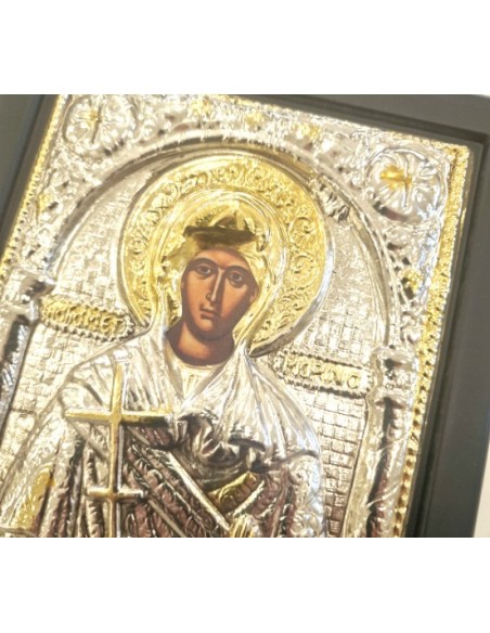 Silver icon 925° "Saint Marina" 19x24cm