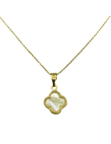 Pendant Gold K14 cross with ivory