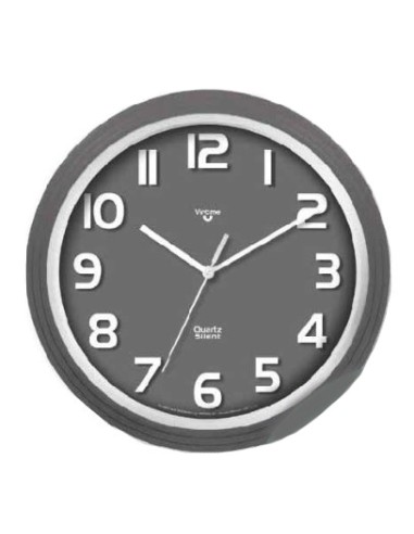 Ρολόι Τοίχου VIRTIME 1874-10 Γκρι καουτσούκ...